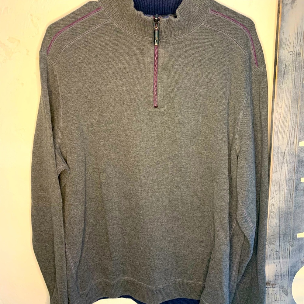 Tommy Bahama mens reversible sweater